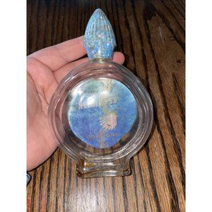 Vintage AVON Nearness Shell Scalloped Empty Glass Bottle Beach 4 oz Seashell Old